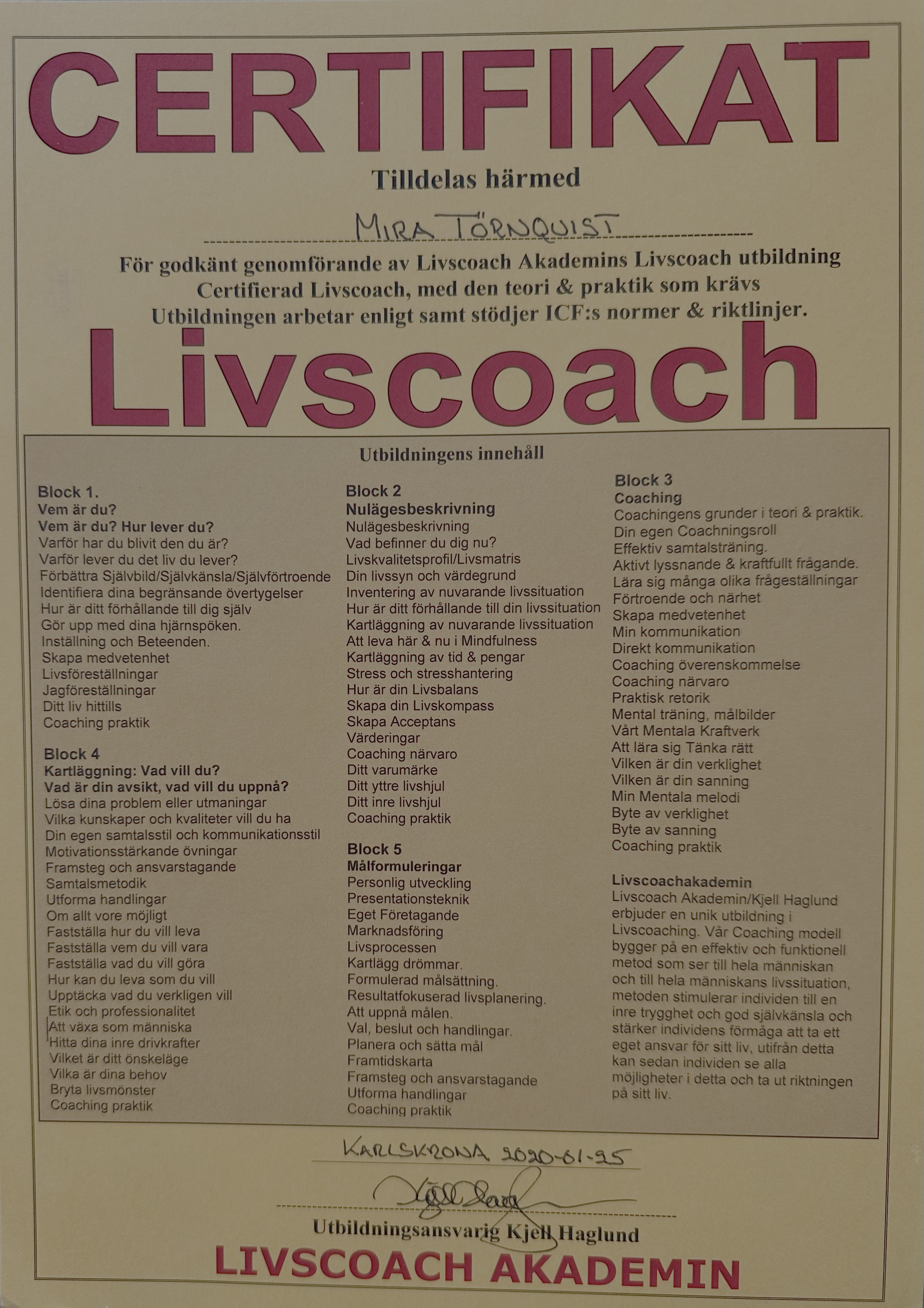 life coach livscoach