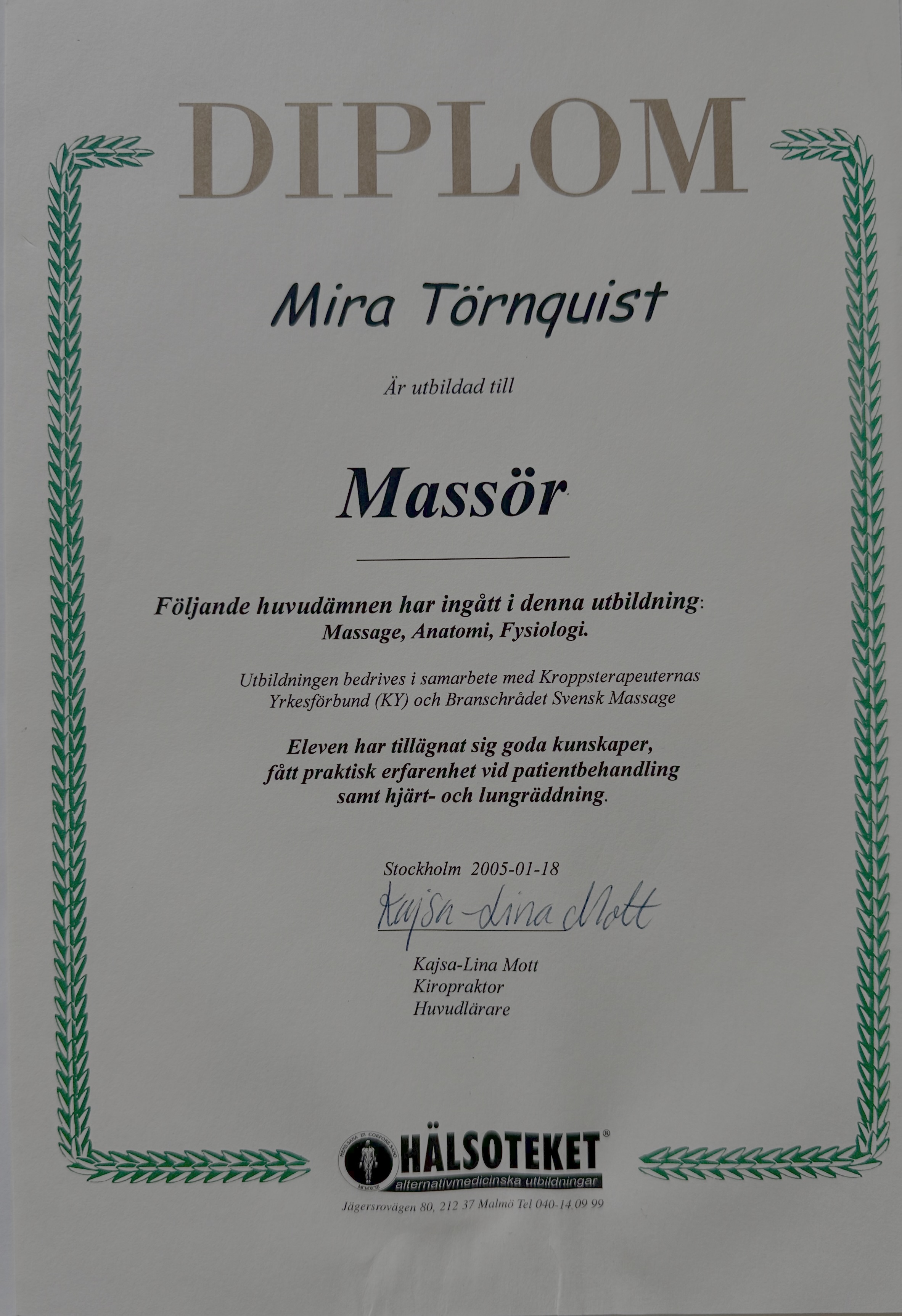 massör
